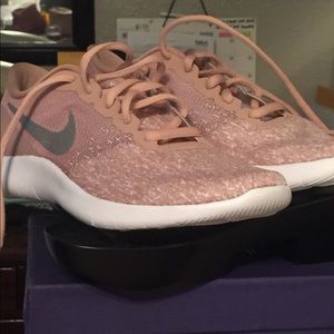 Pink and silver Nike’s